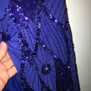 Vintage beaded formal gown.